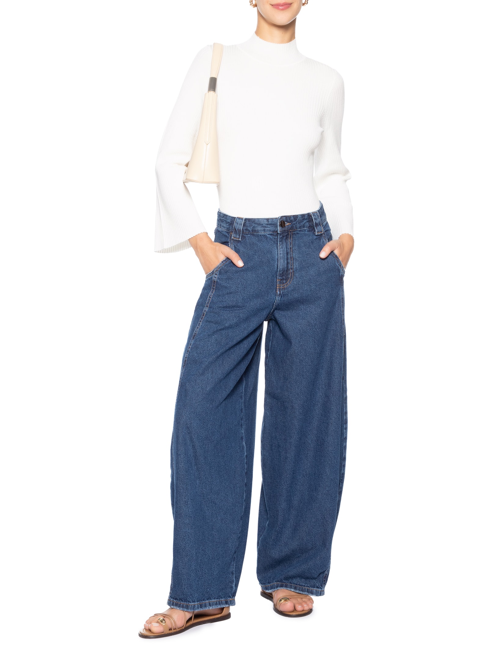 Calça Feminina Balloon Lucy Azul Le Lis