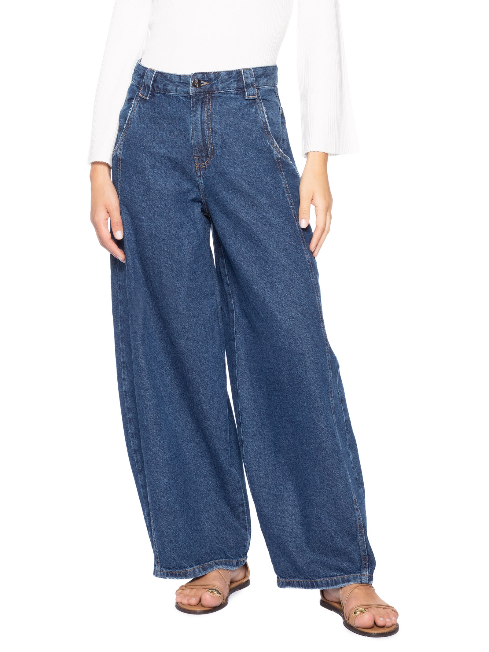 Calça Feminina Balloon Lucy Azul Le Lis