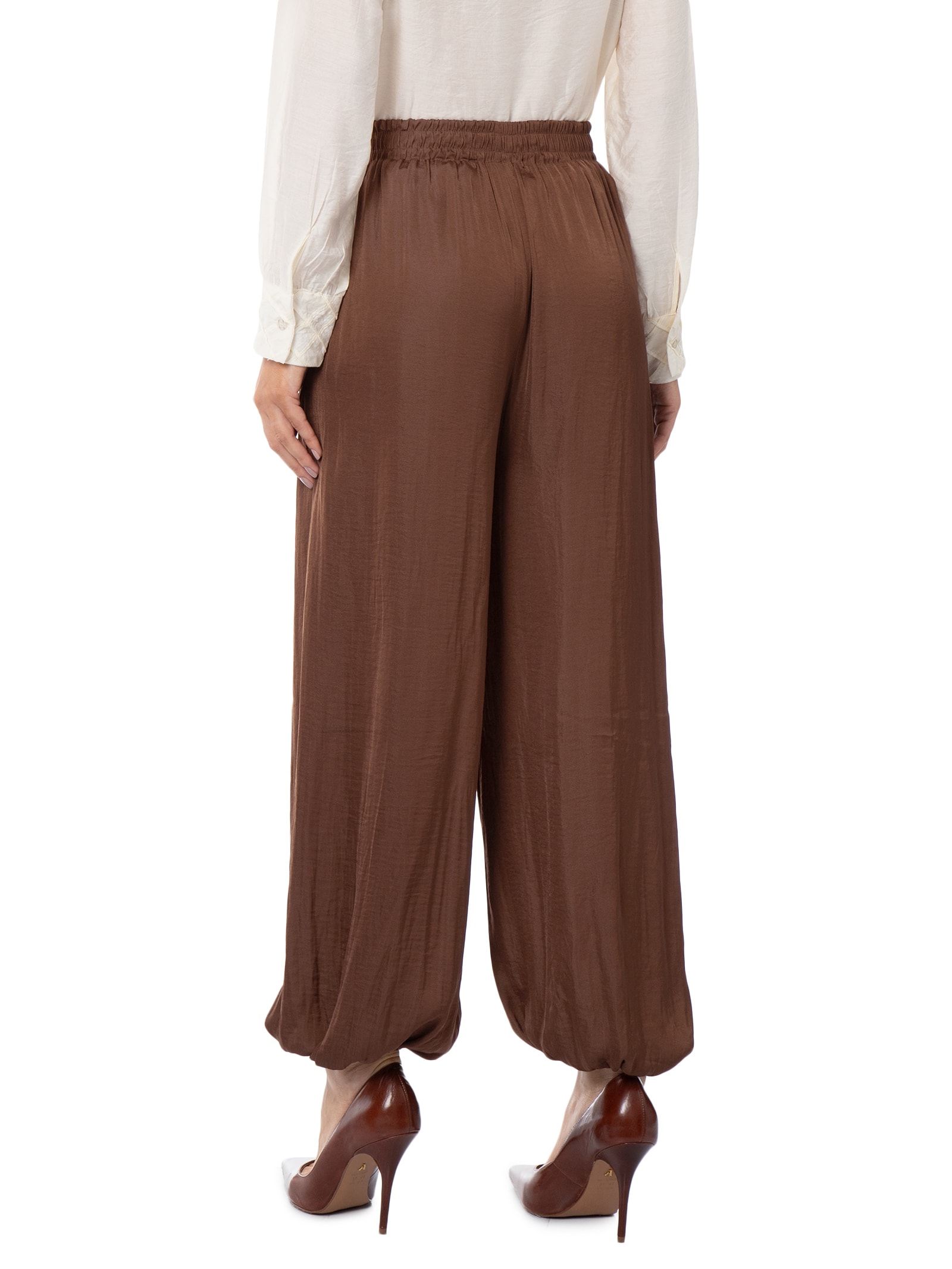 Calça Feminina Balloon Marrom '2Essential