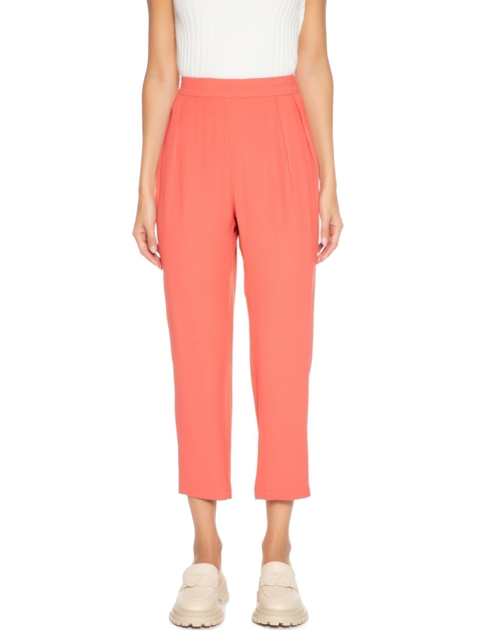 Calça Feminina Baloon Cintura Alta Rosa '2Essential