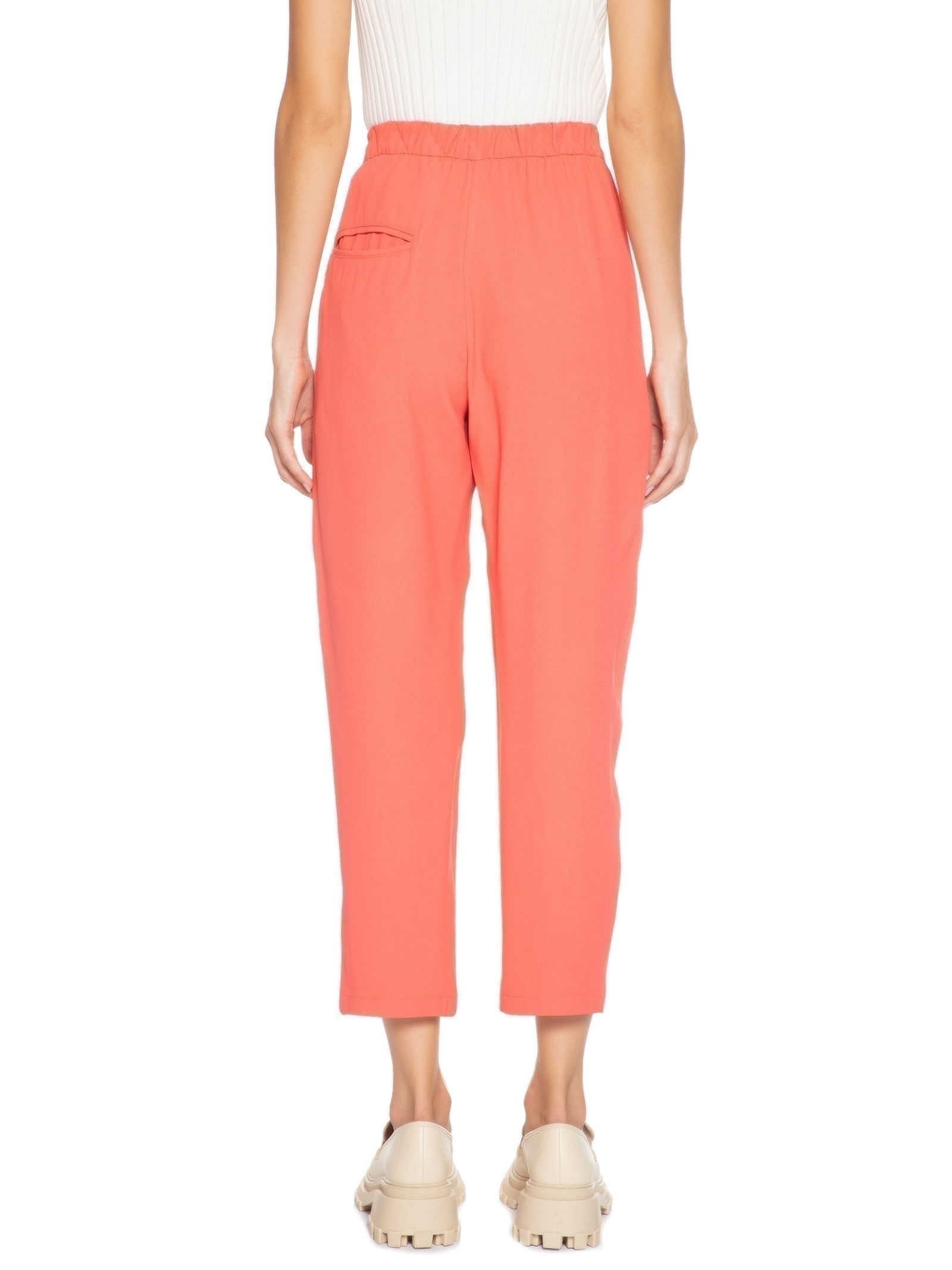 Calça Feminina Baloon Cintura Alta Rosa '2Essential