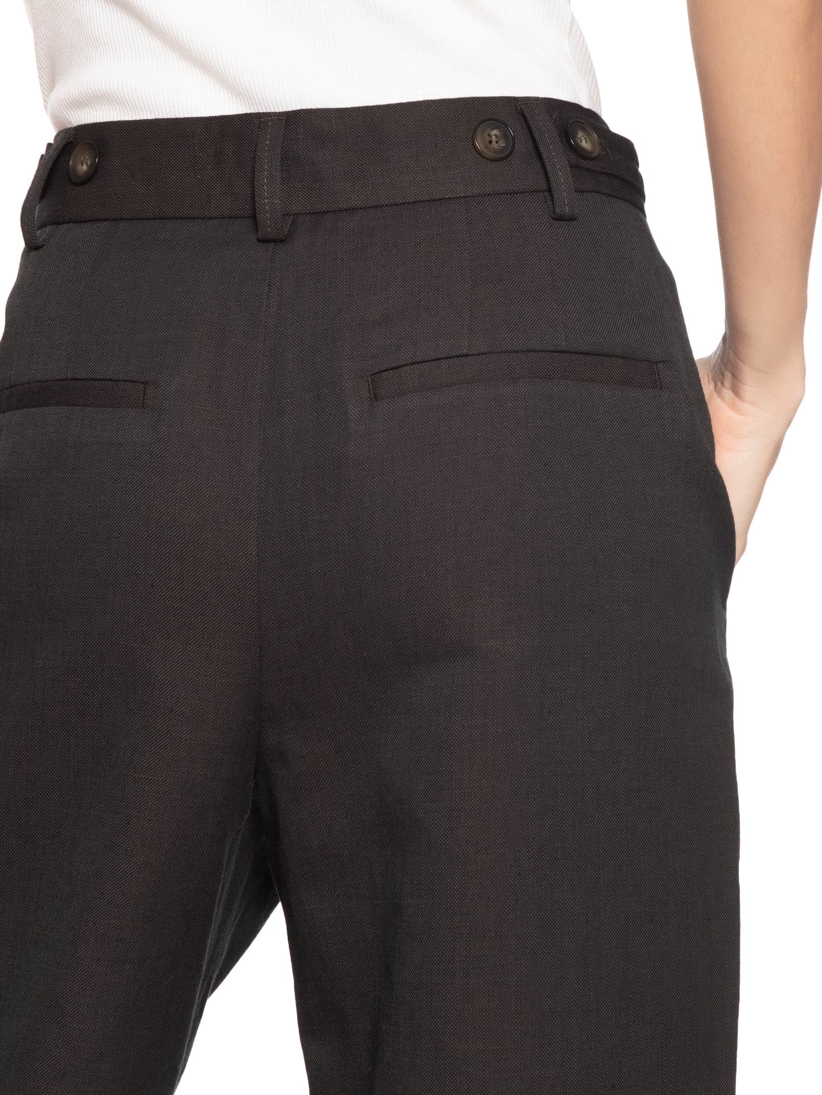 Calça Feminina Barra Virada Dries Marrom Animale