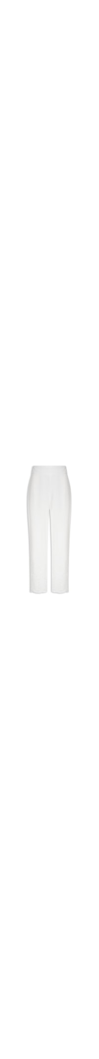 Calça Feminina Barrado Bordado - Branco