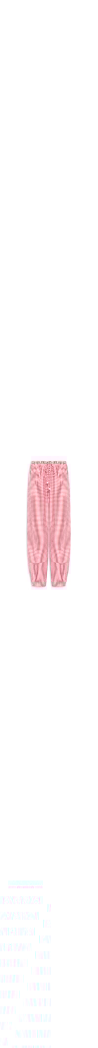 Calça Feminina Barrel Alg Vichy - Vermelho