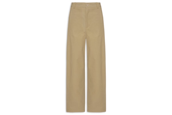 Calça Feminina Barrel - Bege