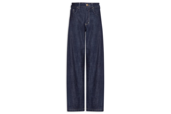 Calça Feminina Barrel Jeans - Azul