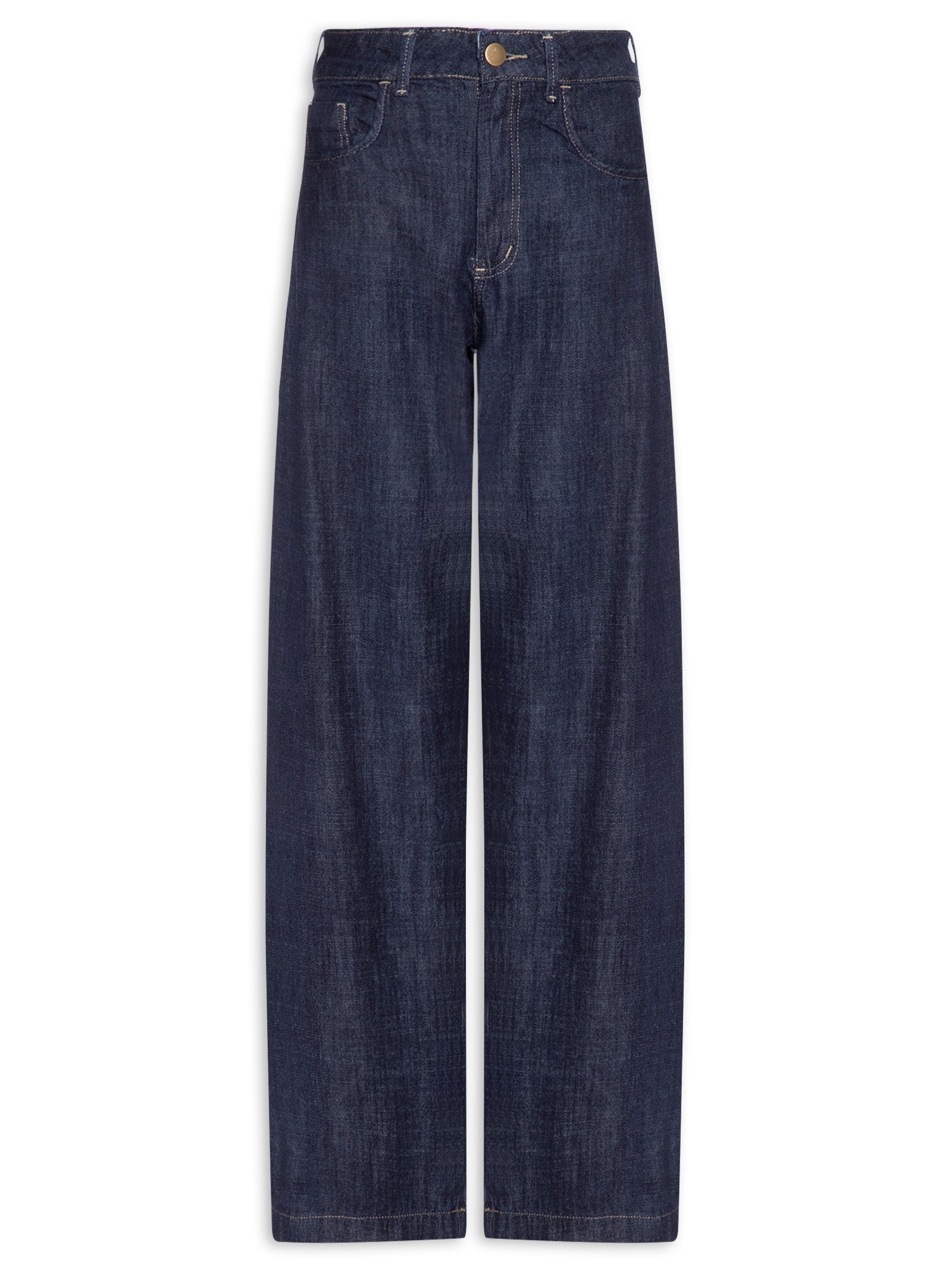 Calça Feminina Barrel Jeans Azul Basiq