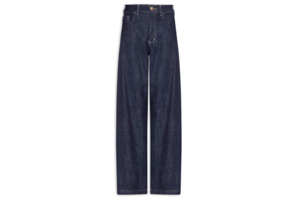 Calça Feminina Barrel Jeans - Azul
