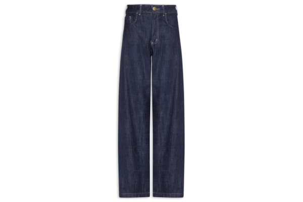 Calça Feminina Barrel Jeans - Azul