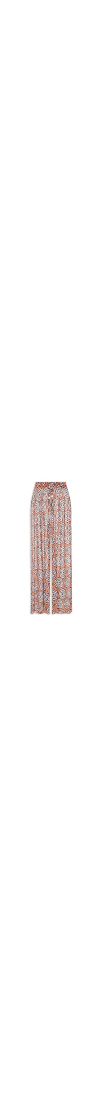 Calça Feminina Beachwear Em Tule - Laranja