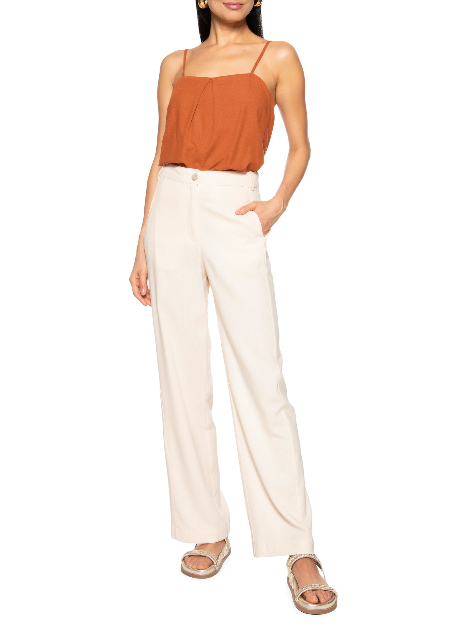 Hering - Calça Feminina - Bege
