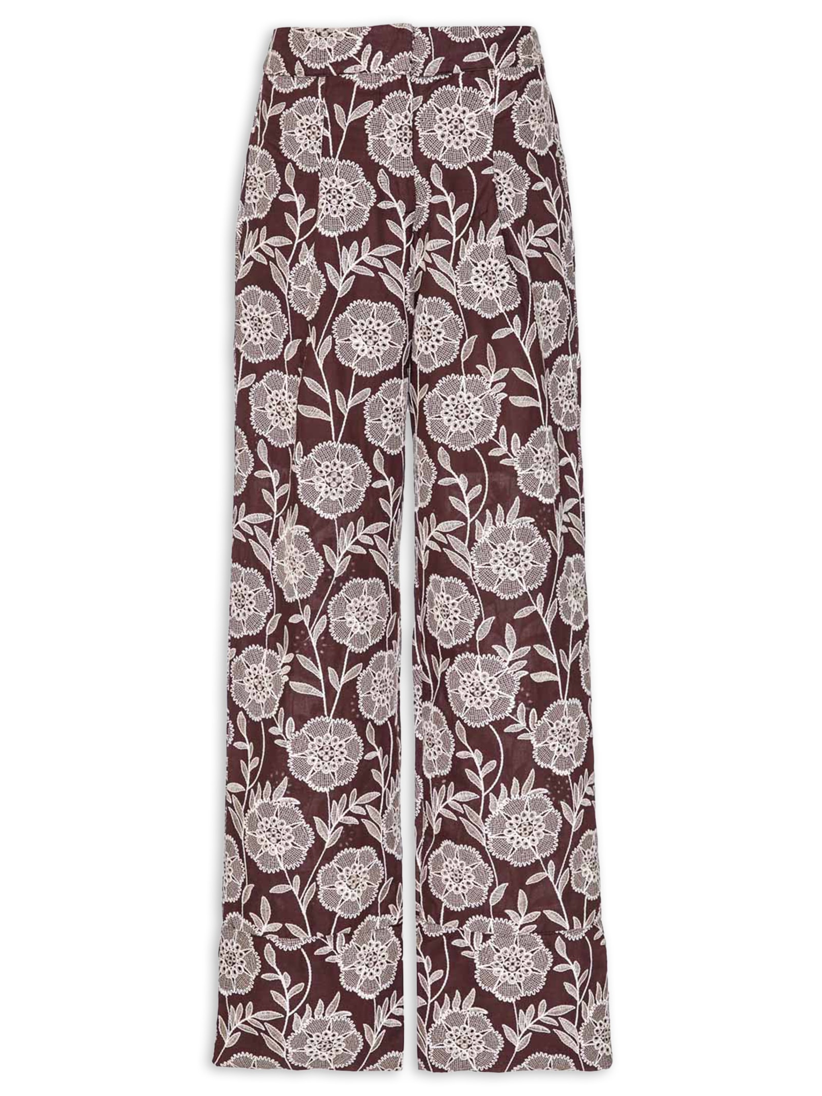Calça Feminina Belle Quadrado V26 Marrom New Match