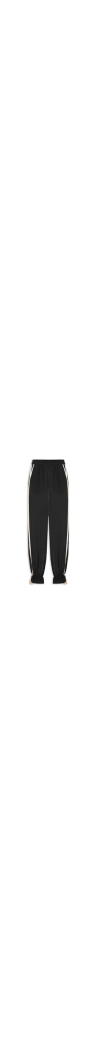 Calça Feminina Bicolor Com Detalhe - Preto