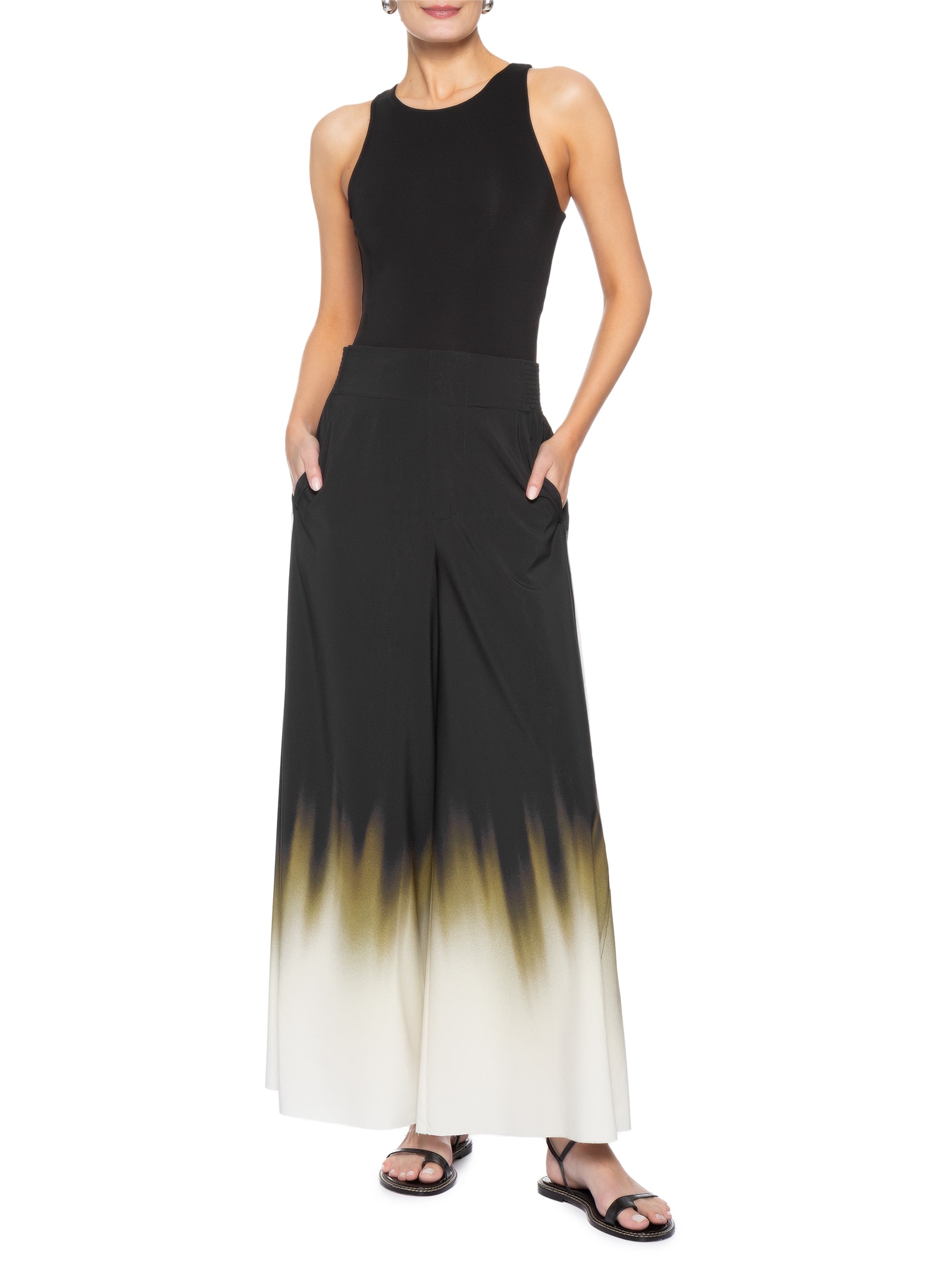Calça Feminina Blurred Brown Superlight Preto Osklen