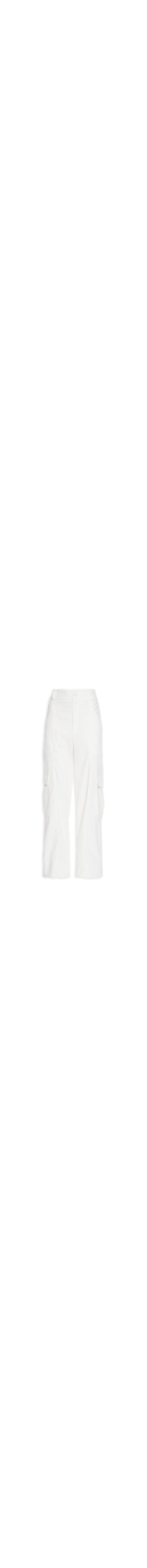 Calça Feminina Bolso Cropped - Off White