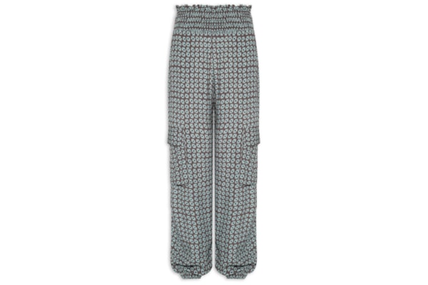 Calça Feminina Bolso Lateral Geo Flow Náutico - Marrom