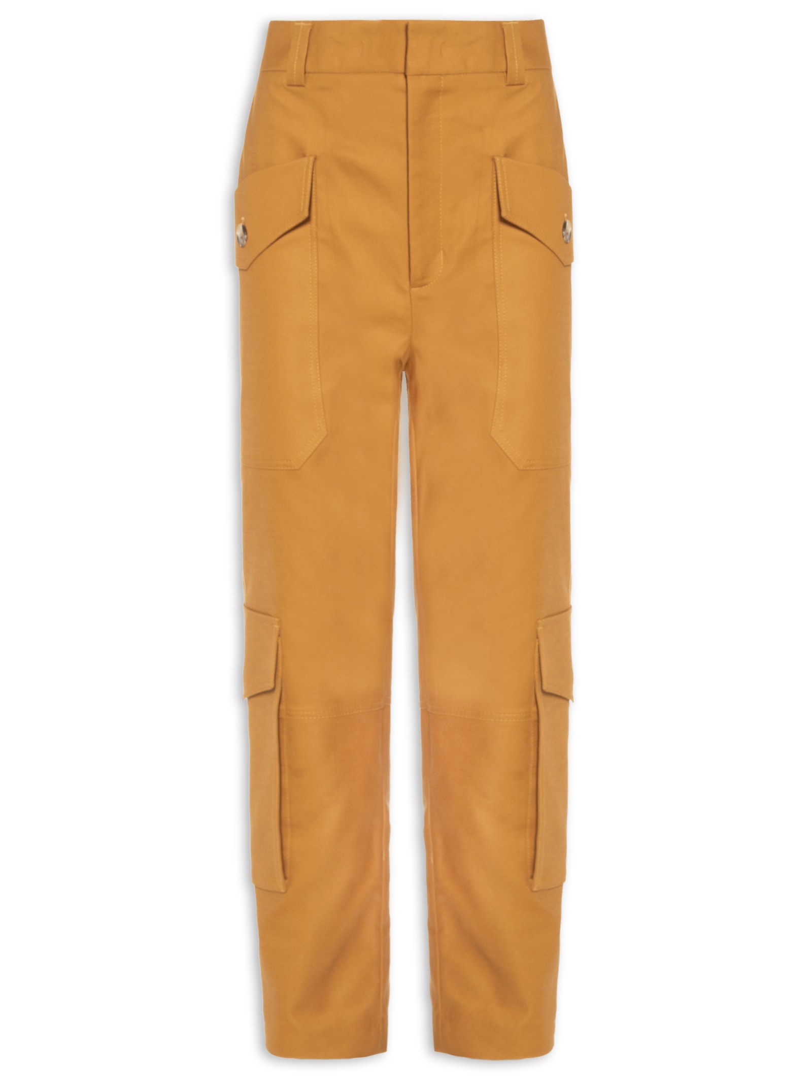 Calça Feminina Bolsos Bege Animale