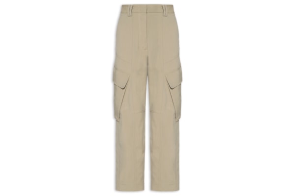 Calça Feminina Bolsos Kaki - Verde