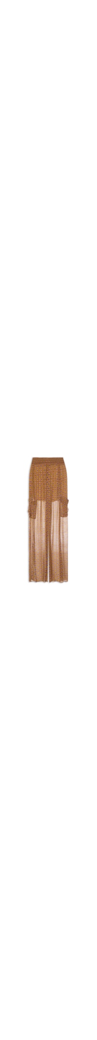 Calça Feminina Bolsos Laterais Grav Pin - Amarelo