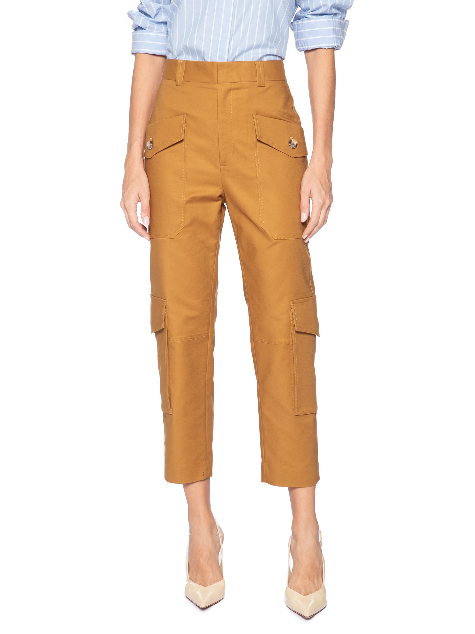 Calça Feminina Bolsos – Bege Animale