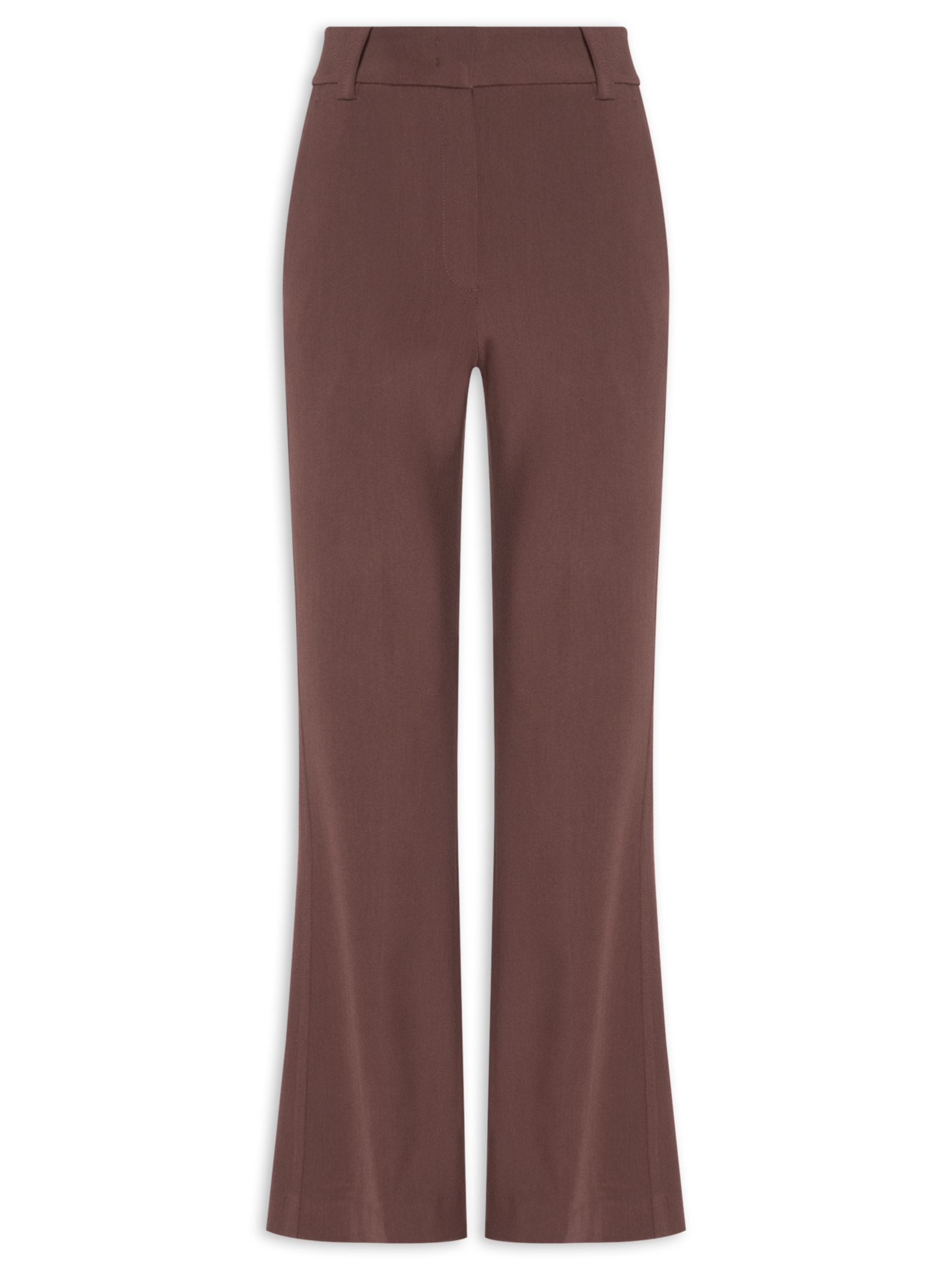 Calça Feminina Boot Cut Boyage Marrom Animale