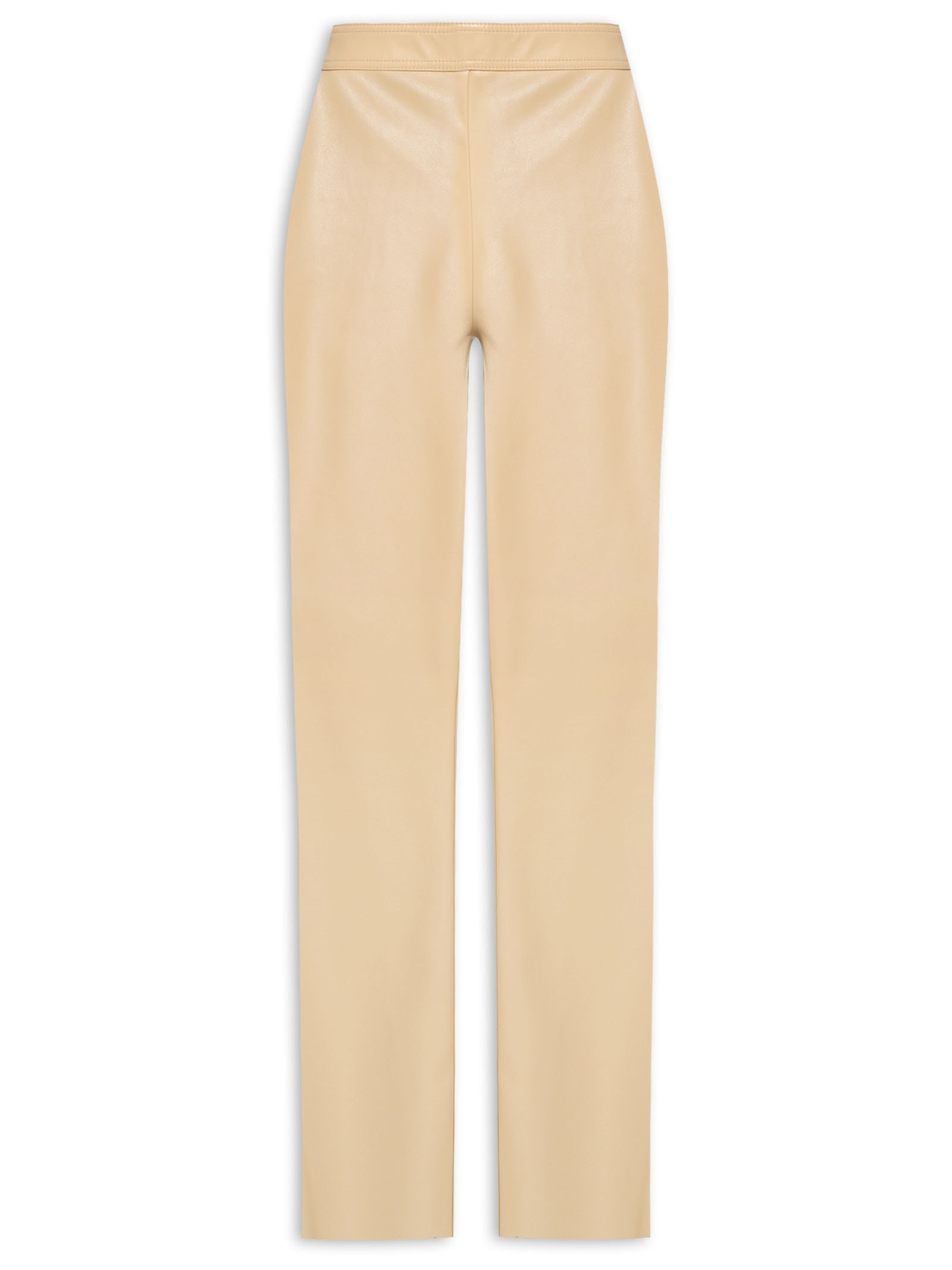 Calça Feminina Boot Cut Cintura Alta Bege My Favorite Things