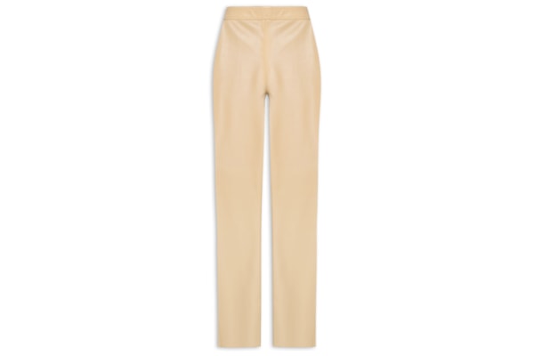 Calça Feminina Boot Cut Cintura Alta - Bege