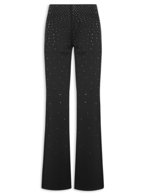 Calça Feminina Boot Cut Cintura Alta – Preto