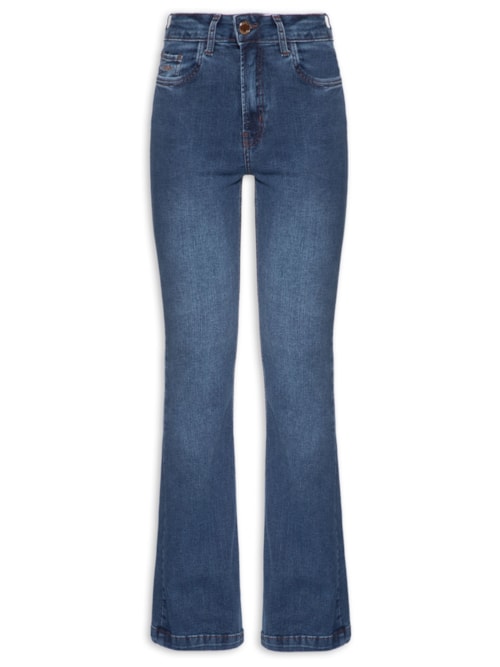 Calça Feminina Boot Cut Jeans – Azul