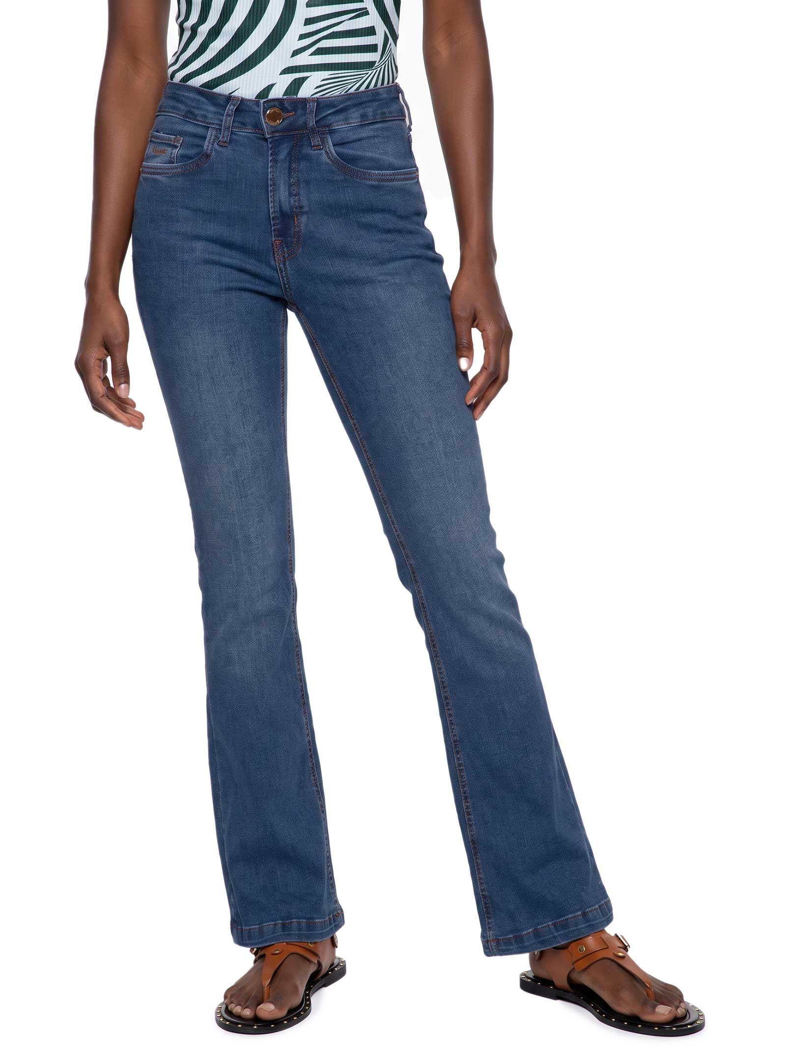 Calça Feminina Boot Cut Jeans – Azul Lez A Lez
