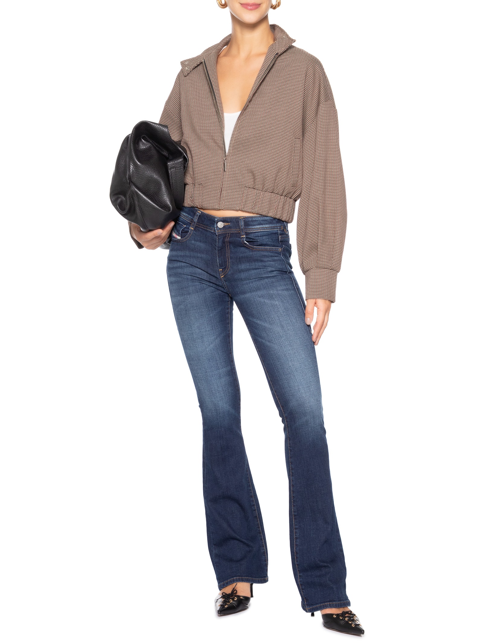 Calça Feminina Bootcut 1969 D-Ebbey L.32 Trousers Azul Diesel