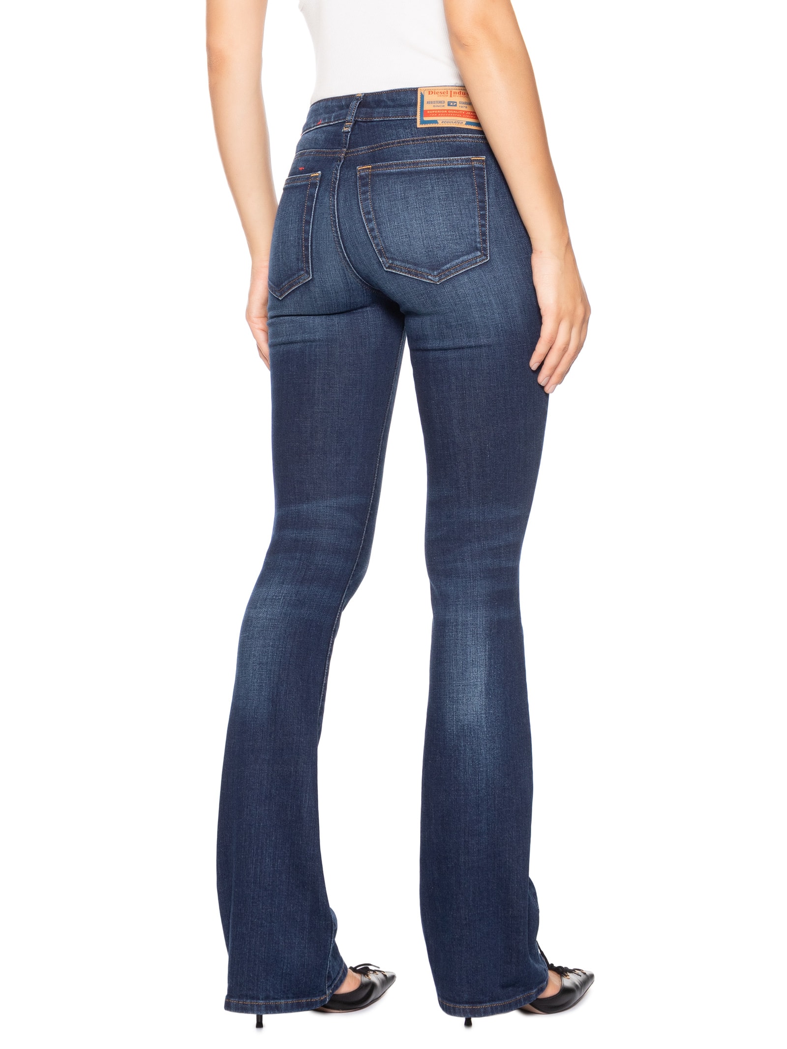 Calça Feminina Bootcut 1969 D-Ebbey L.32 Trousers Azul Diesel