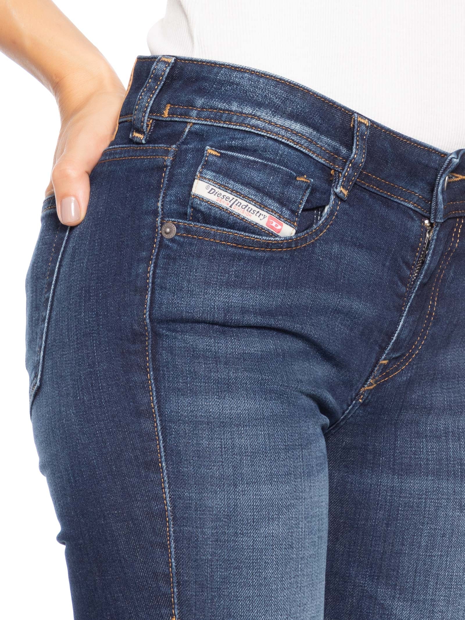 Calça Feminina Bootcut 1969 D-Ebbey L.32 Trousers Azul Diesel