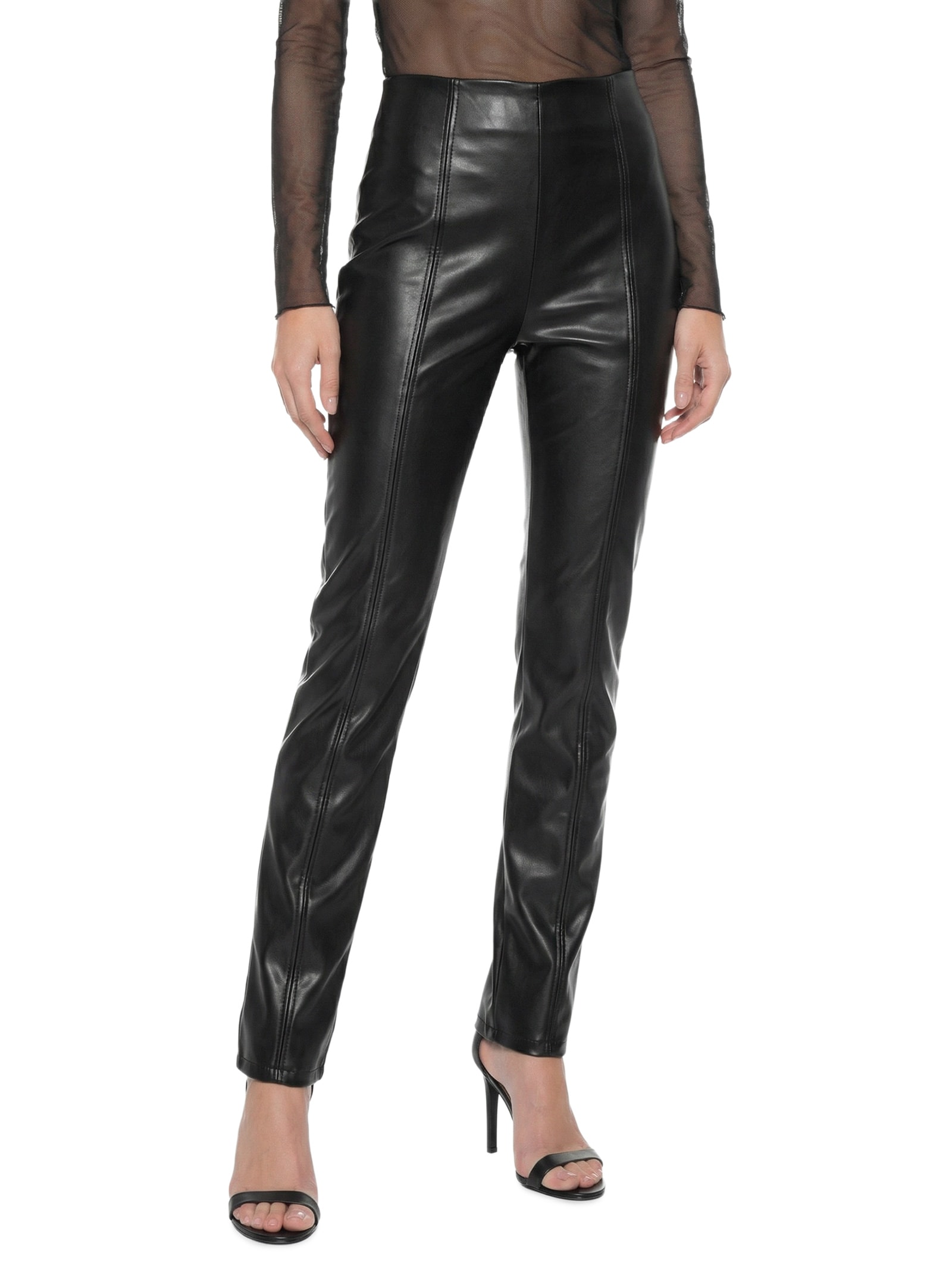 Calça Feminina Bootcut Cintura Alta Preto Lança Perfume