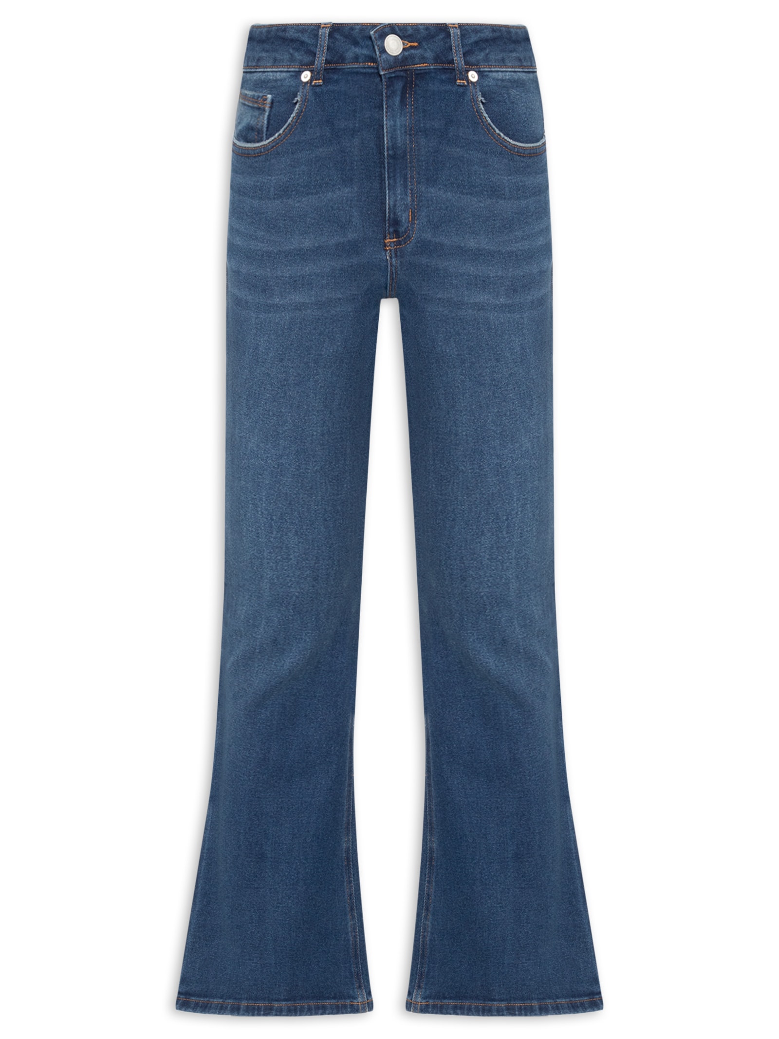 Calça Feminina Bootcut Jeans Azul Hering