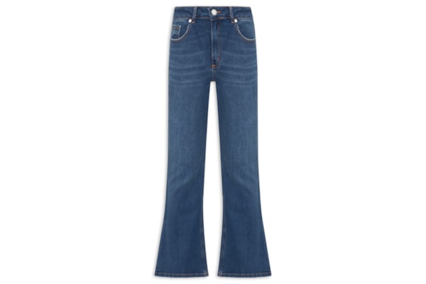 Calça Feminina Bootcut Jeans - Azul