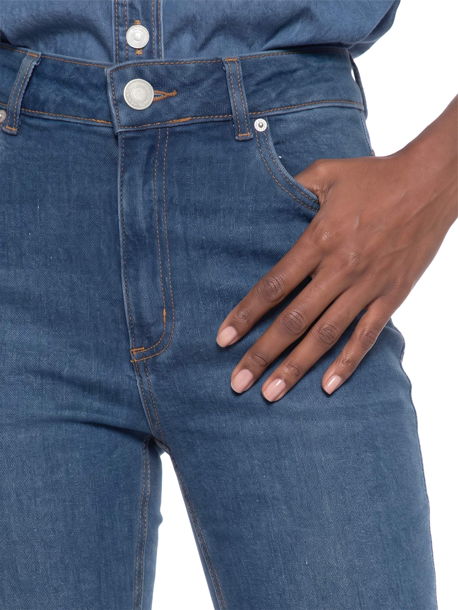 Calça Feminina Bootcut Jeans Azul Hering