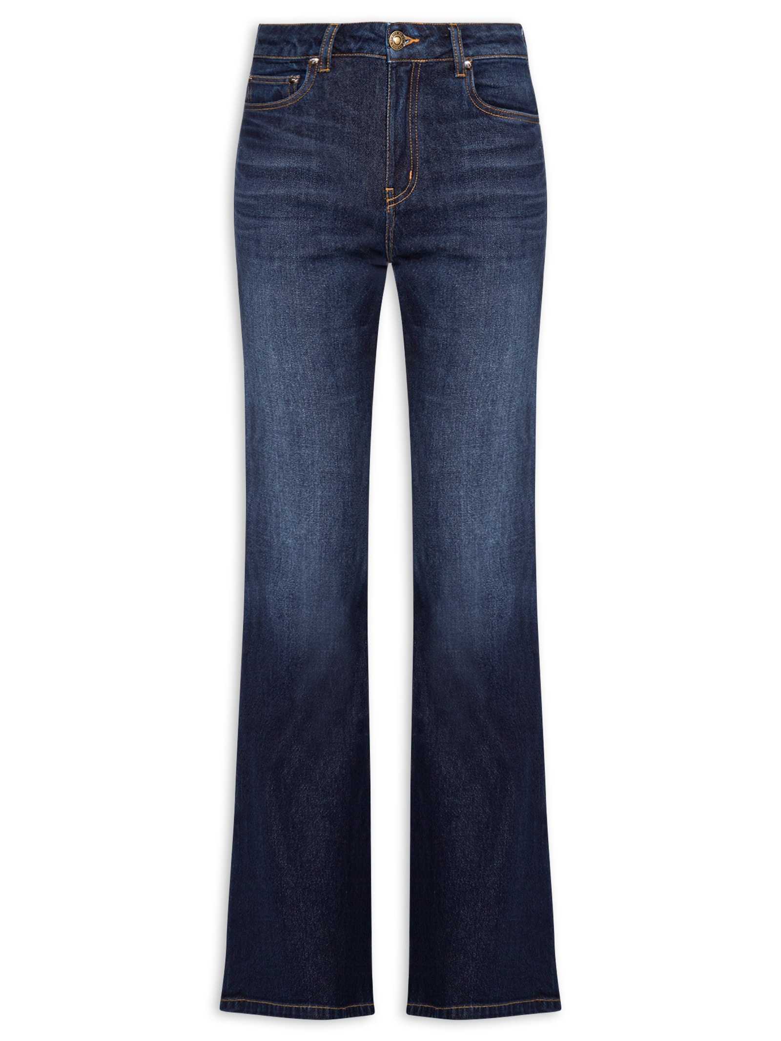 Calça Feminina Bootcut Jeans Paris Cool Wash Azul Animale