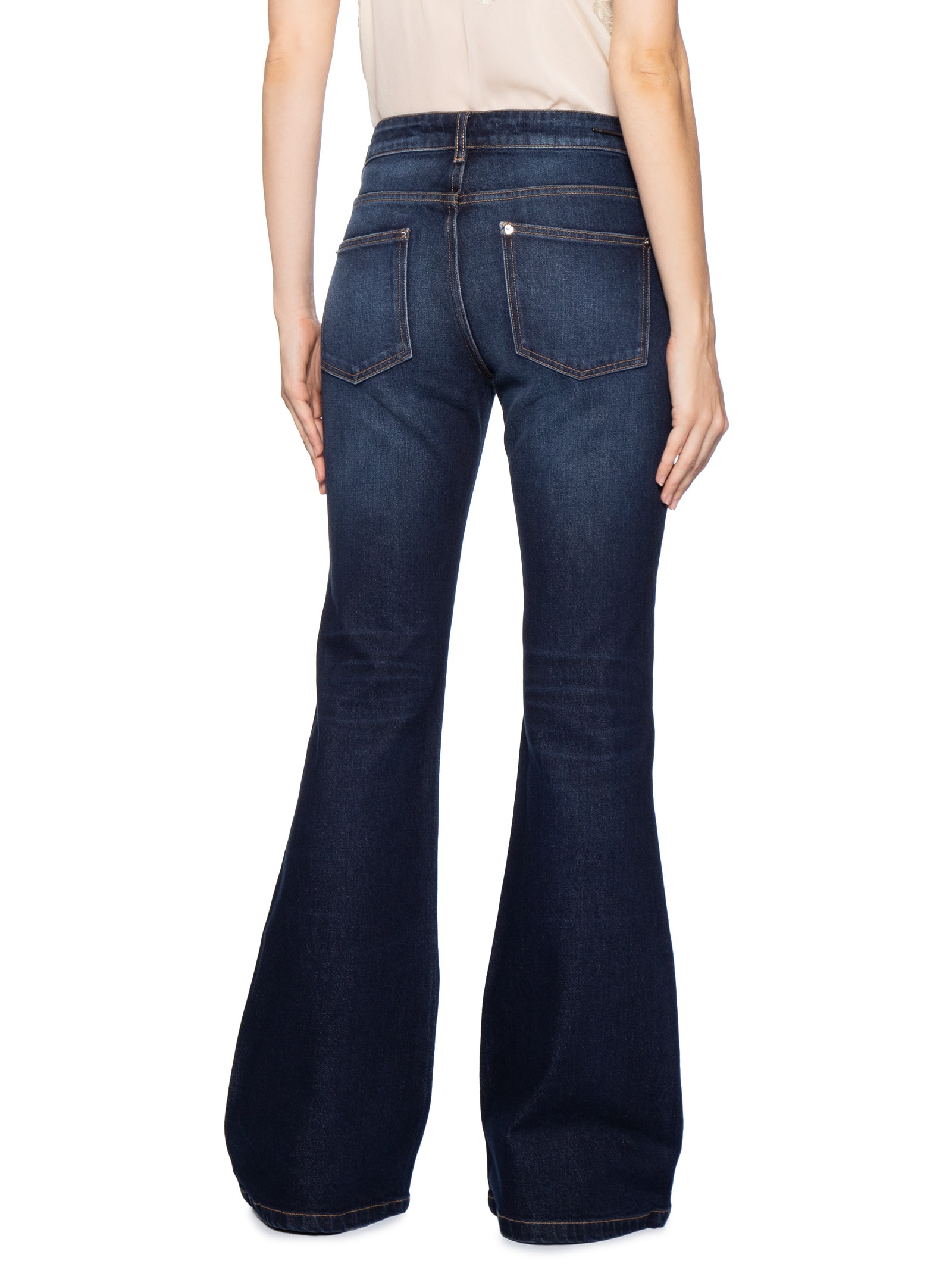 Calça Feminina Bootcut Jeans Paris Cool Wash Azul Animale