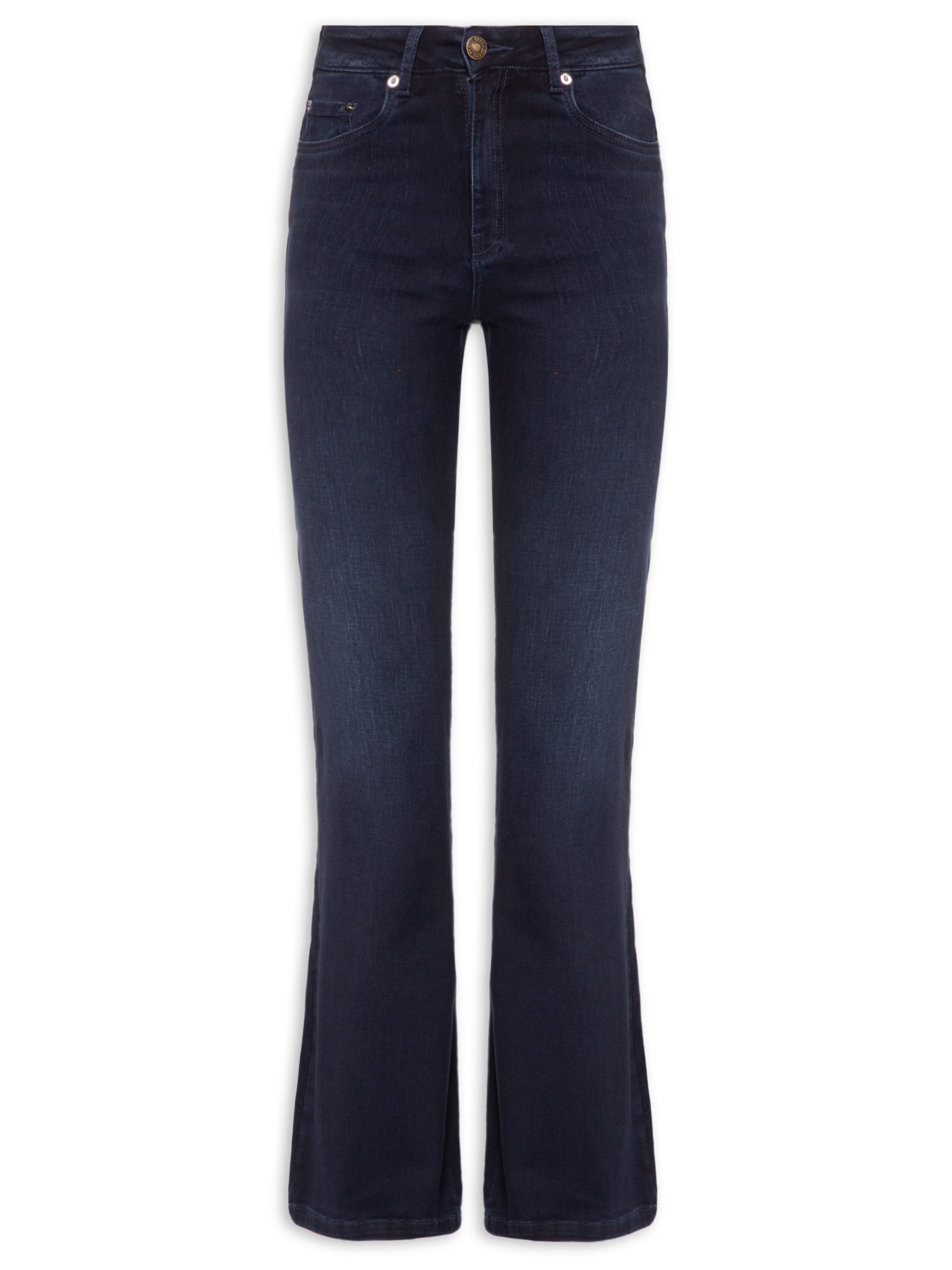 Calça Feminina Bootcut Jeans Paris Dark Azul Animale