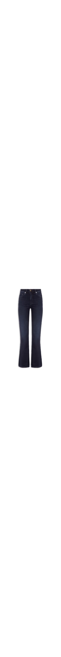 Calça Feminina Bootcut Jeans Paris Dark - Azul