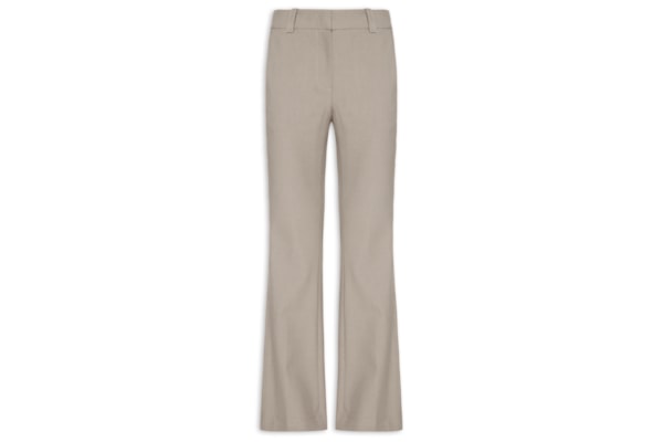 Calça Feminina Bootcut Xadrez - Marrom