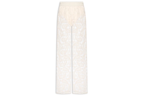 Calça Feminina Bordada - Bege