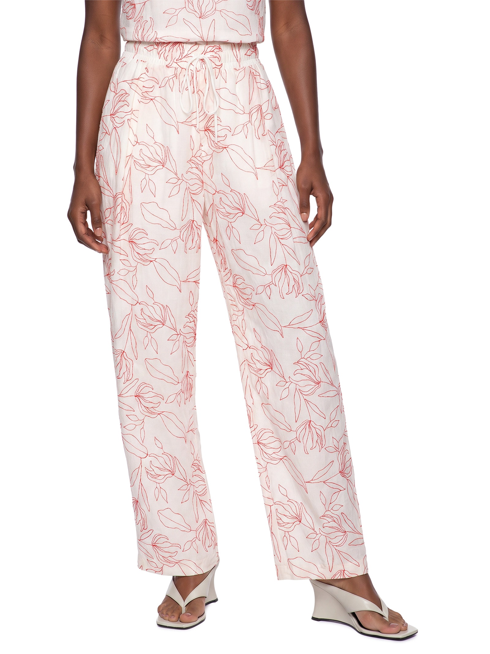 Calça Feminina Bordada Off White Colcci