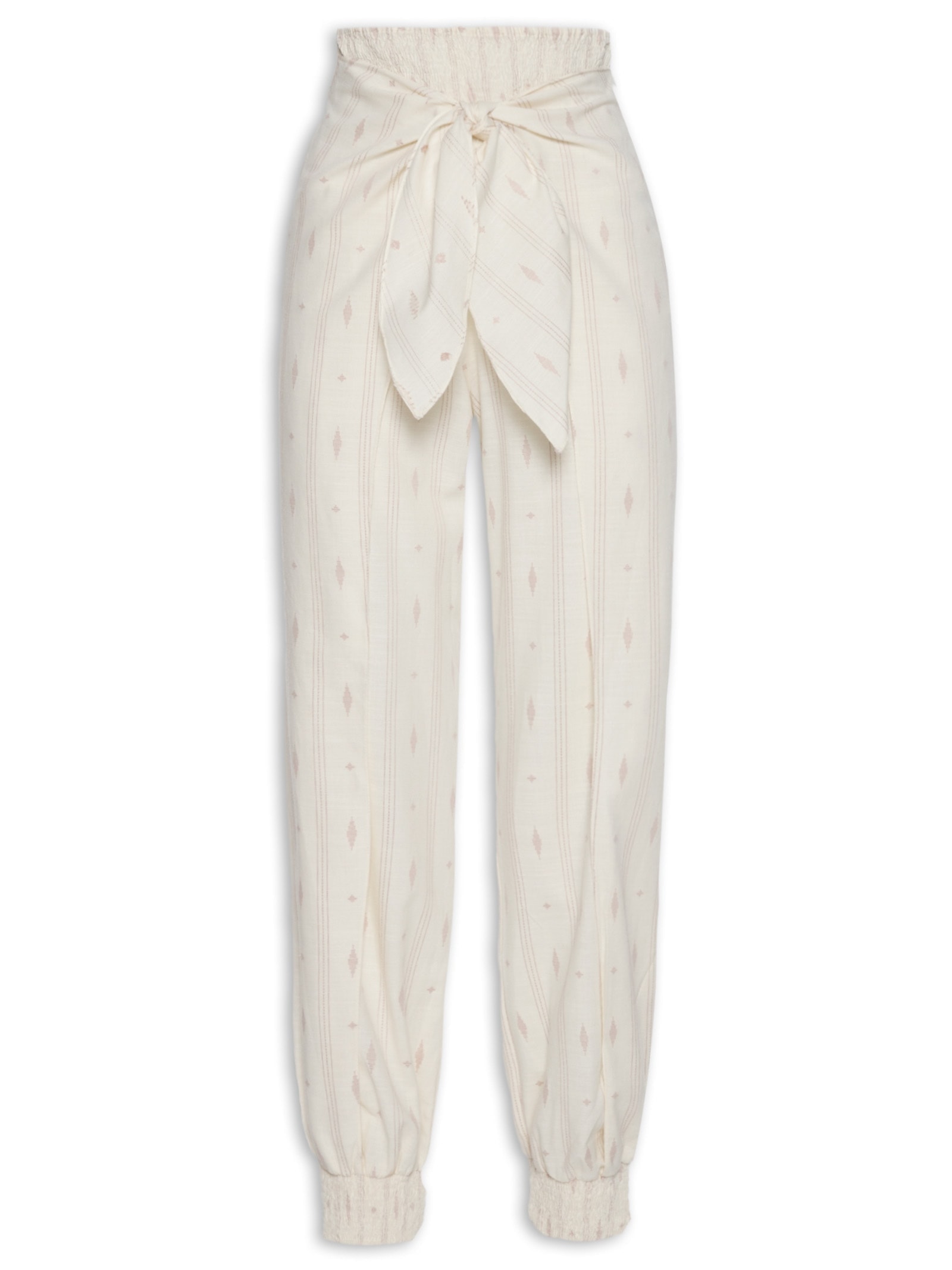 Calça Feminina Bordado Caminhos Bege Dress To