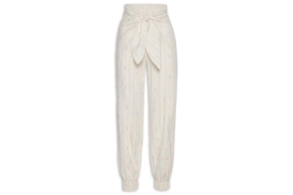 Calça Feminina Bordado Caminhos - Bege