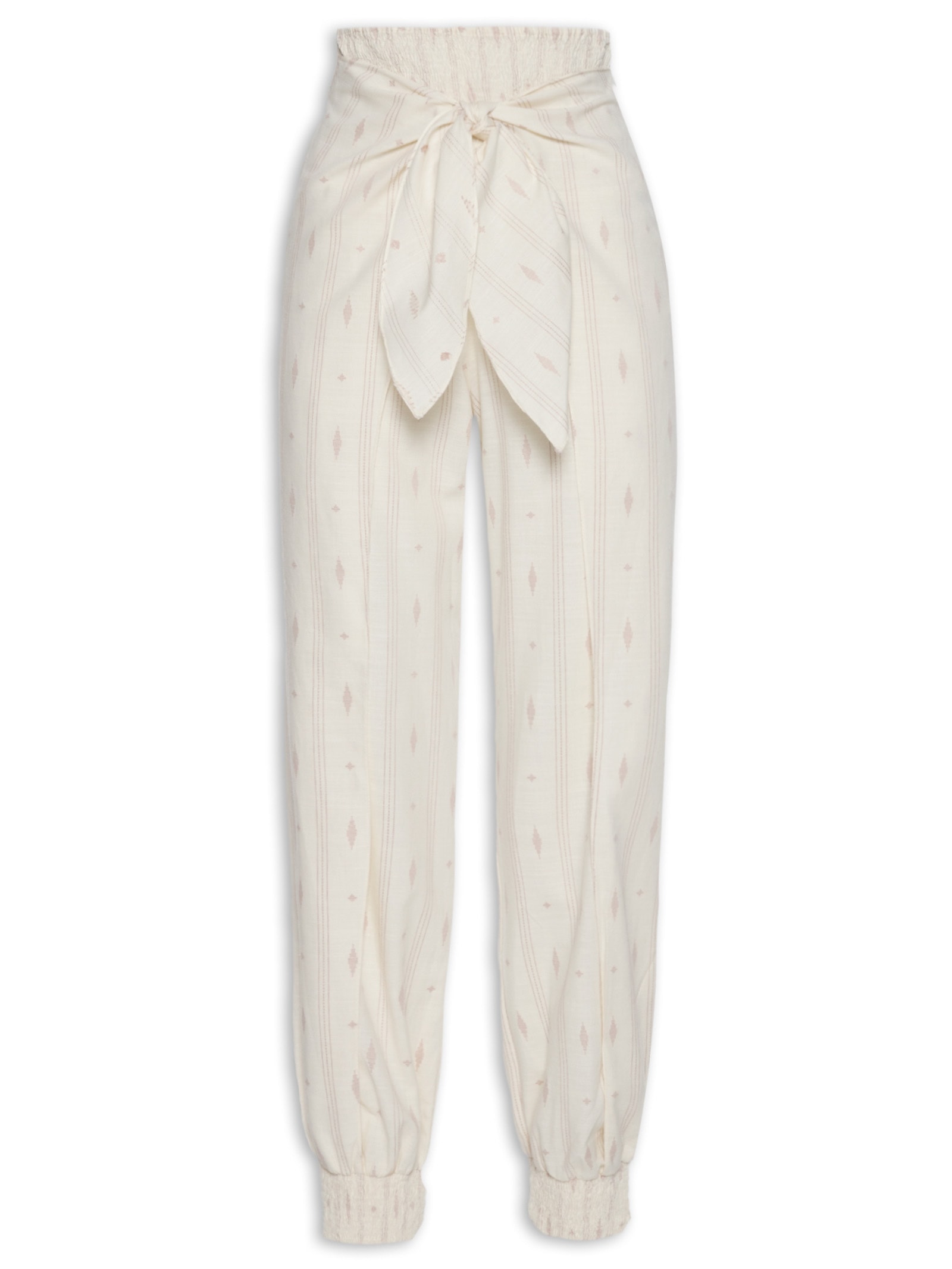 Calça Feminina Bordado Caminhos Bege Dress To