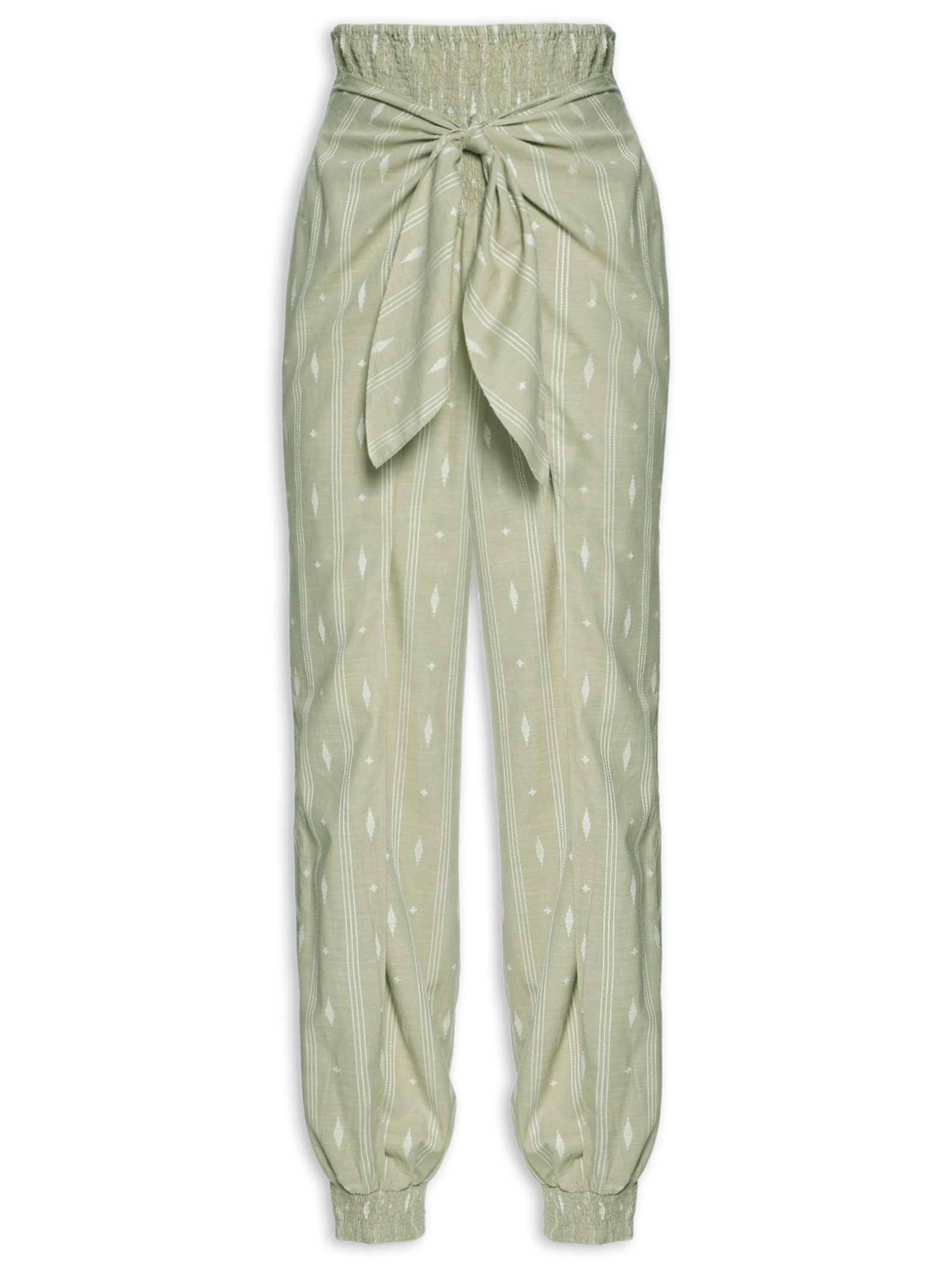 Calça Feminina Bordado Caminhos Verde Dress To