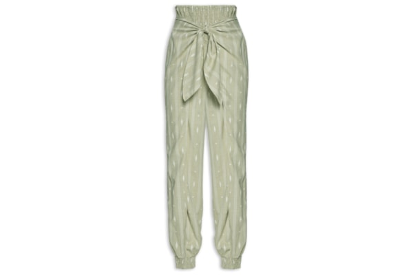 Calça Feminina Bordado Caminhos - Verde