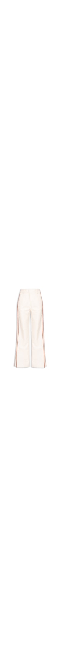 Calça Feminina Branco Nata Listra Caramelo - Bege